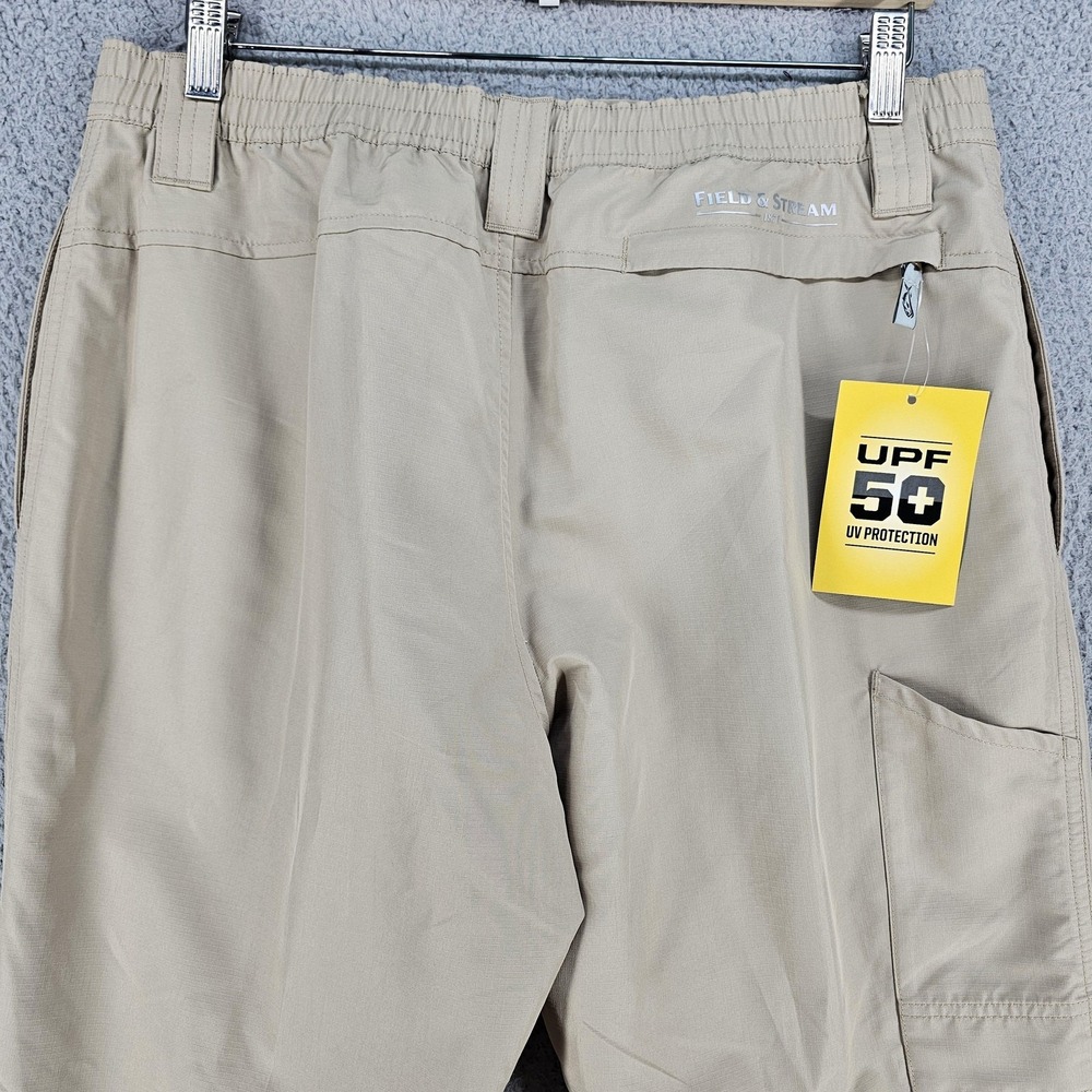 Field & Stream Harbor Fishing Pants Mens Medium Khaki SmartWick UPF 50+ - Picture 6 of 13